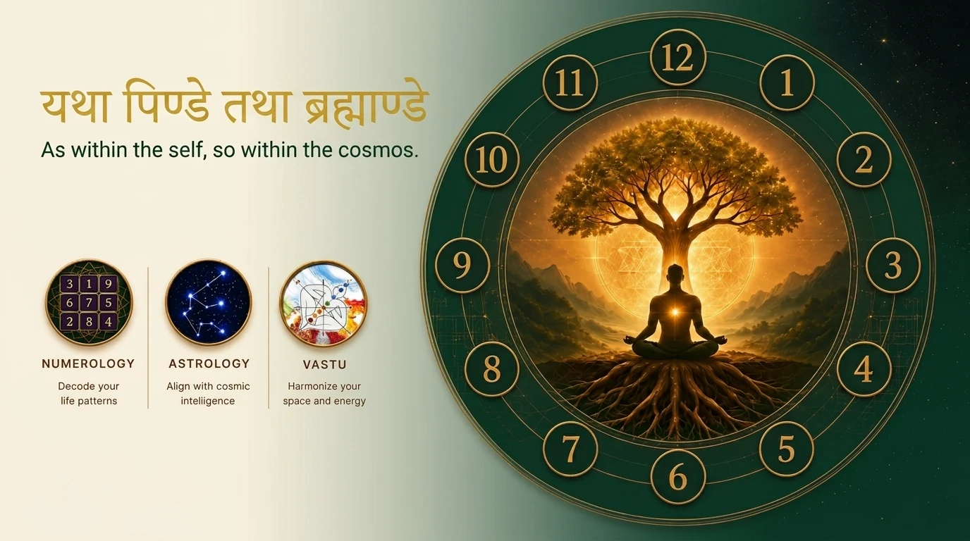 VedSutraa™ — Numerology, Astrology & Vastu by Arunava Biswas · Ancient Wisdom · Modern Precision
